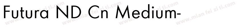Futura ND Cn Medium字体转换